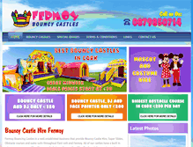 Tablet Screenshot of fermoybouncycastles.com